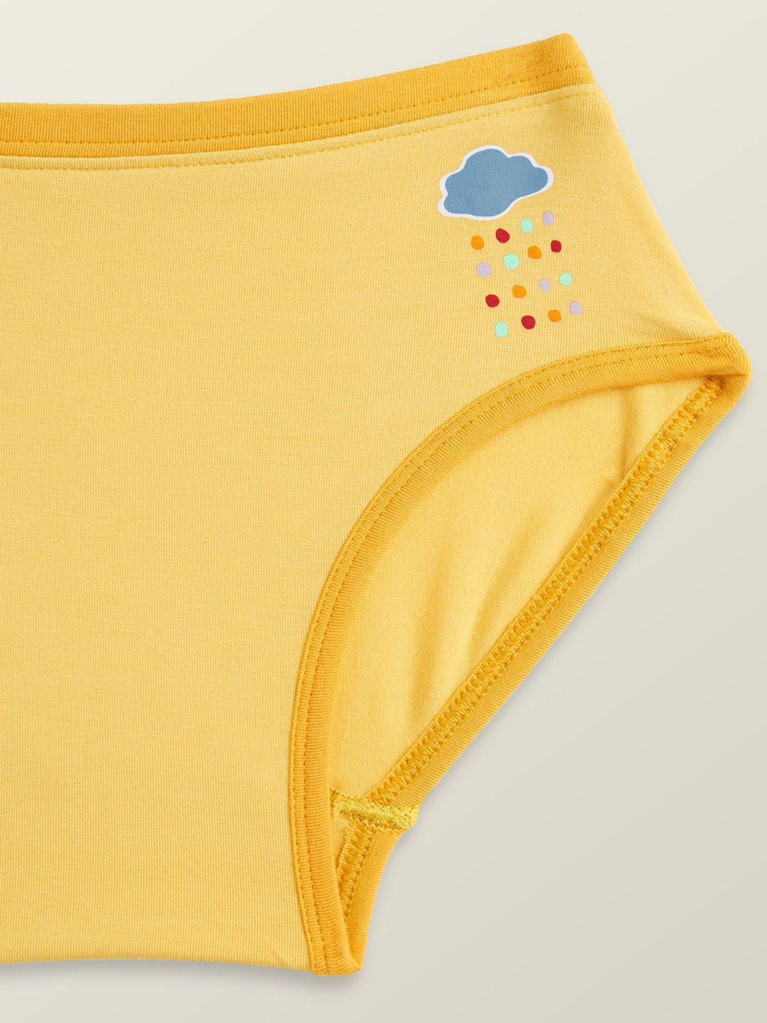 XY Life Kids Yellow & Sky Blue Relaxed Fit Panties (Pack of 2)