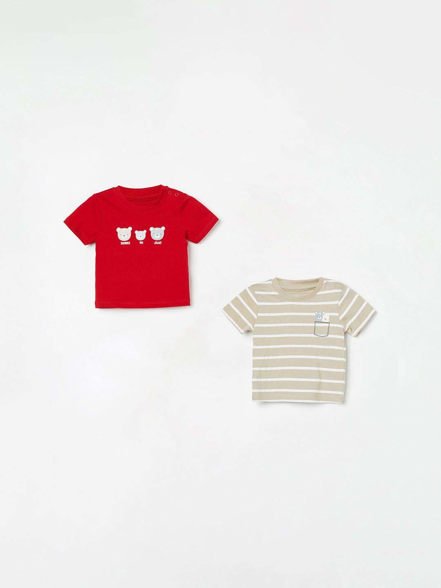 Juniors by Lifestyle Kids Red & Grey Cotton Tee