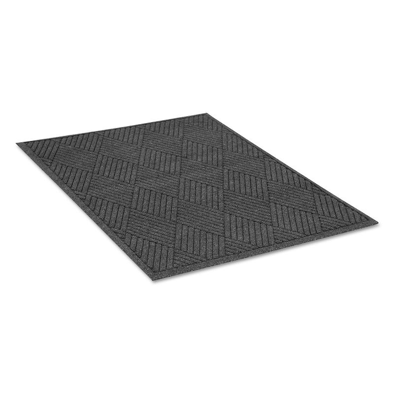 4'x6' Rectangle Solid Floor Mat Black - Guardian