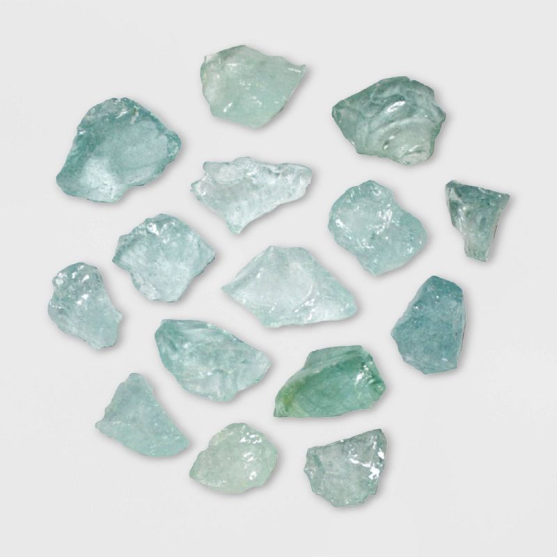 Recycled Fire Pit Fire Glass - Misty Blue - AZ Patio Heaters