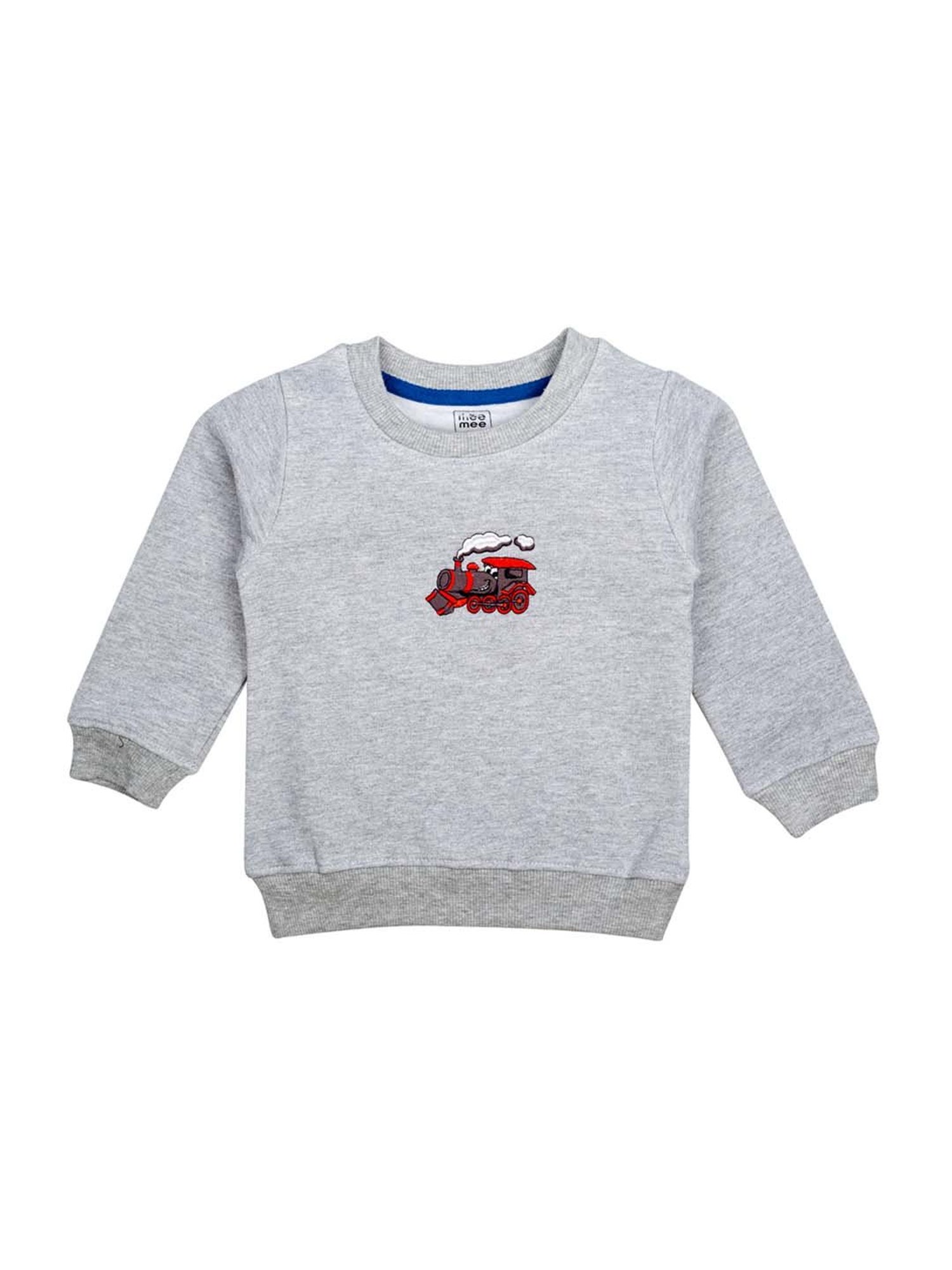 Mee Mee Kids Grey Embroidered T-Shirt