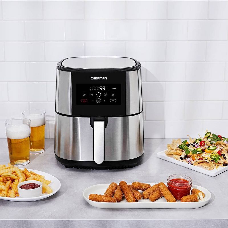 Chefman 8qt Digital Air Fryer - Silver