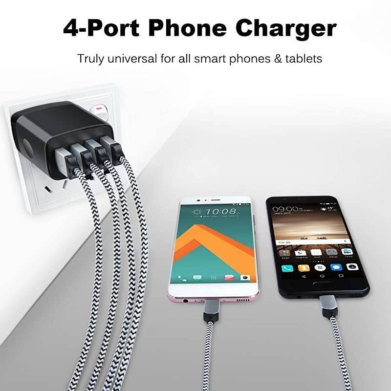 Fast Charge Wall Charger High Speed 48A Charger Cube Brick Base Compatible with iPhone 11 X876sPlusiPad ProAir 2Mini LG Nexus HTC Samsung GalaxyS10S9S8 S7S6Plus Note Nexus