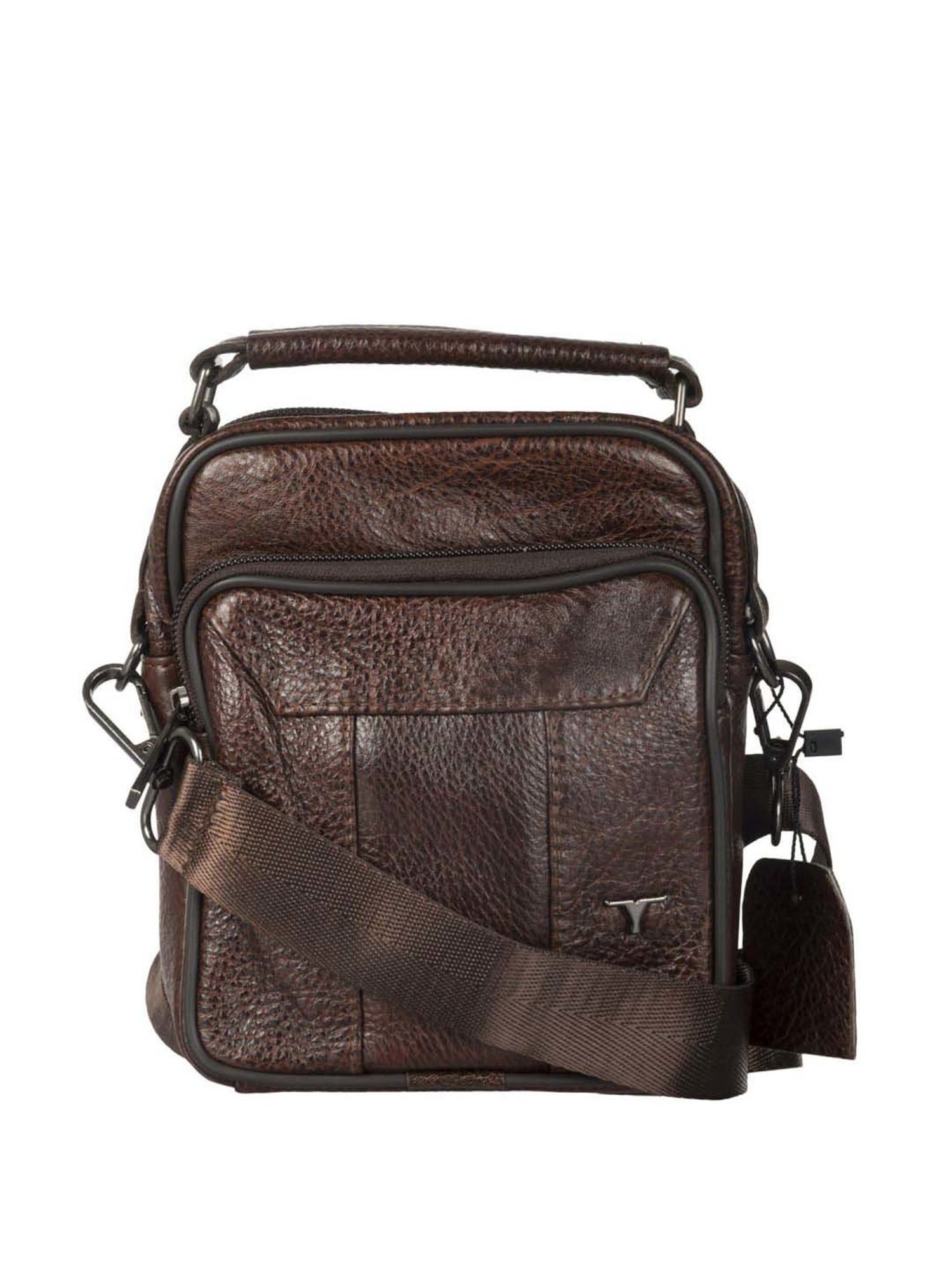 BULCHEE  Brown Textured Small Cross Body Bag