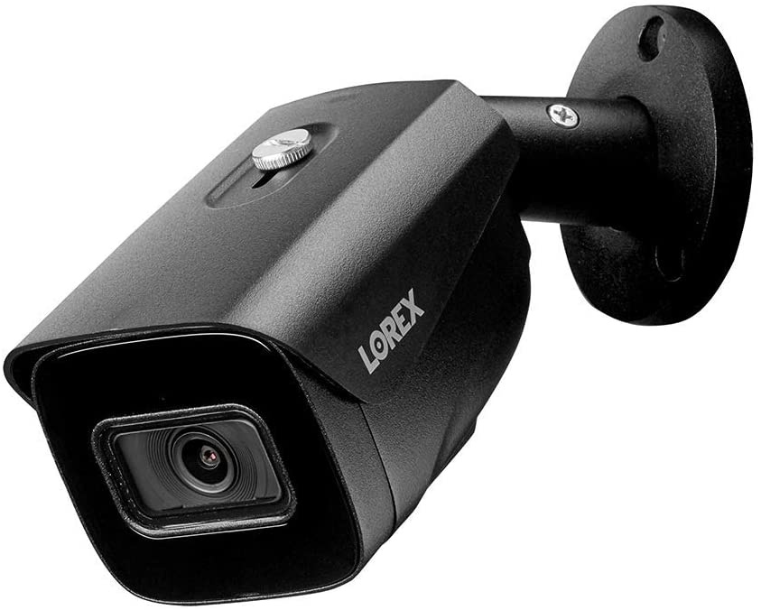 Lorex NC4K3F-164BB 4K Surveillance System w/ N882A63B 3TB 4K 16 Channel NVR and 4 4K 8MP LNB9242B Audio Bullet Cameras Featuring Real-Time 30FPS Recording and Smart Motion Detection