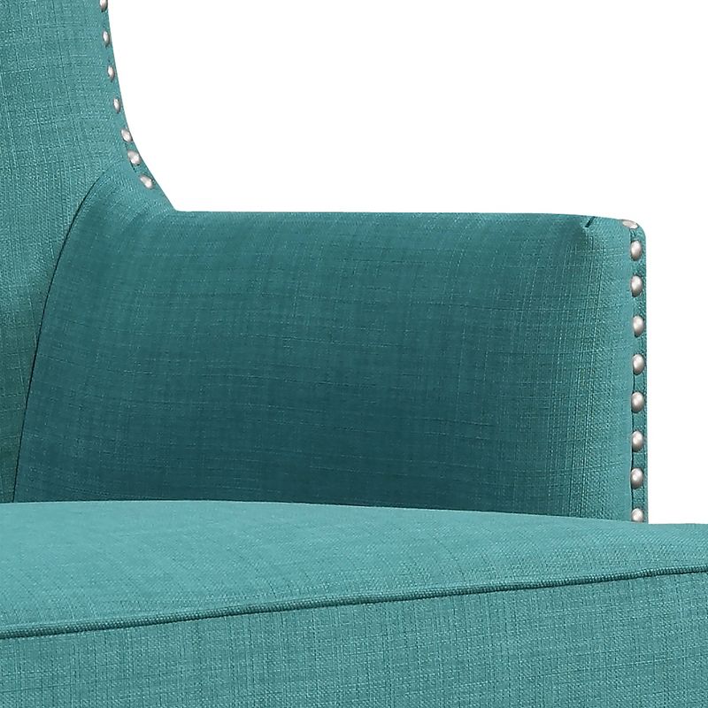 Karson High Back Upholstered Chair Teal - Picket House Furnishings