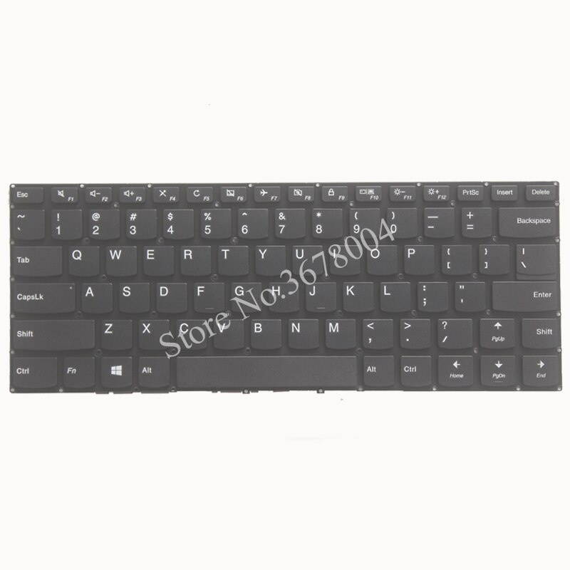 New US laptop keyboard For Lenovo V310-14ISK V310-14IKB V510-14ISK US keyboard black
