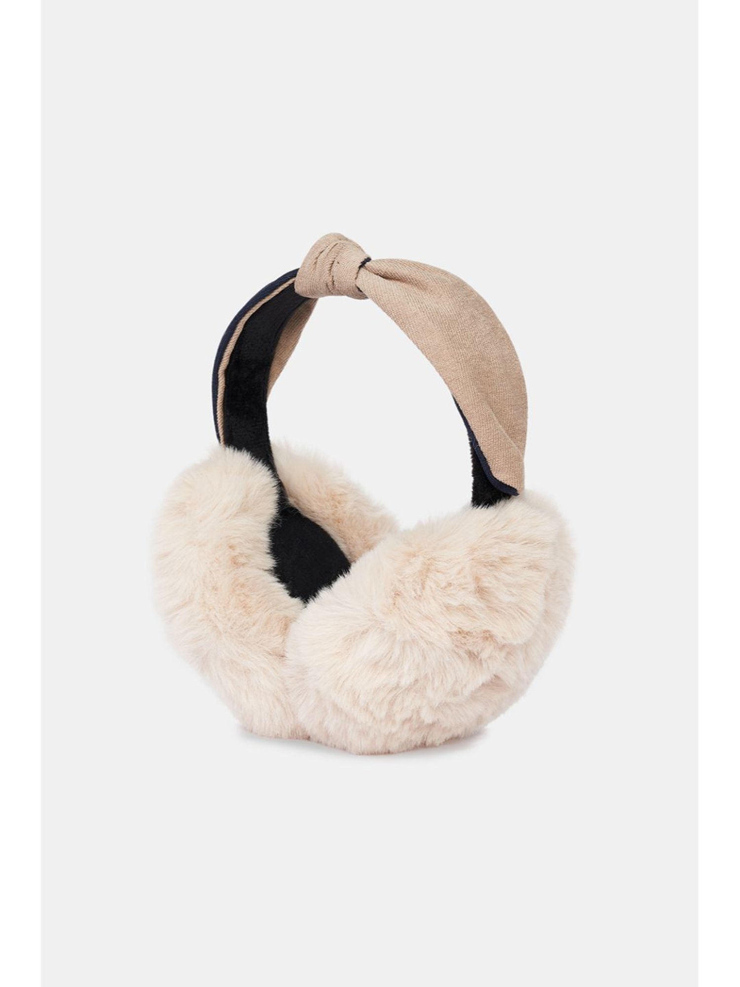 Forever Glam by Pantaloons Beige Solid Earmuffs