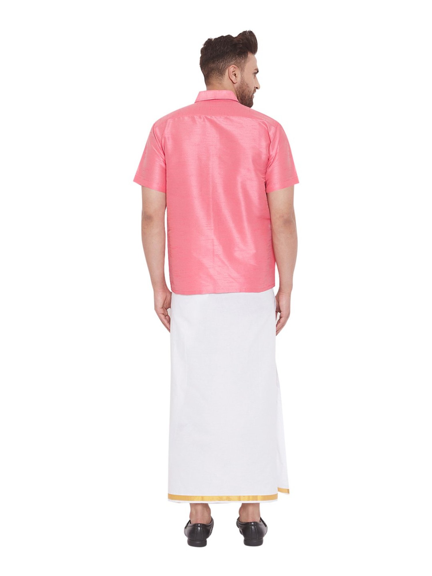 Vastramay White Cotton Straight Fit Embroidery Ethnic Suits