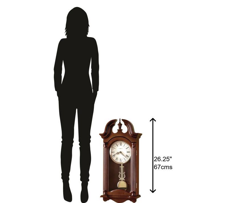 Howard Miller 625253 Howard Miller Everett Wall Clock 625253 Windsor Cherry