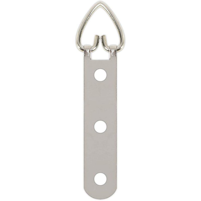 100-Count Metal Sawtooth Picture Frame Hangers with No Nail + Storage Box, 1"