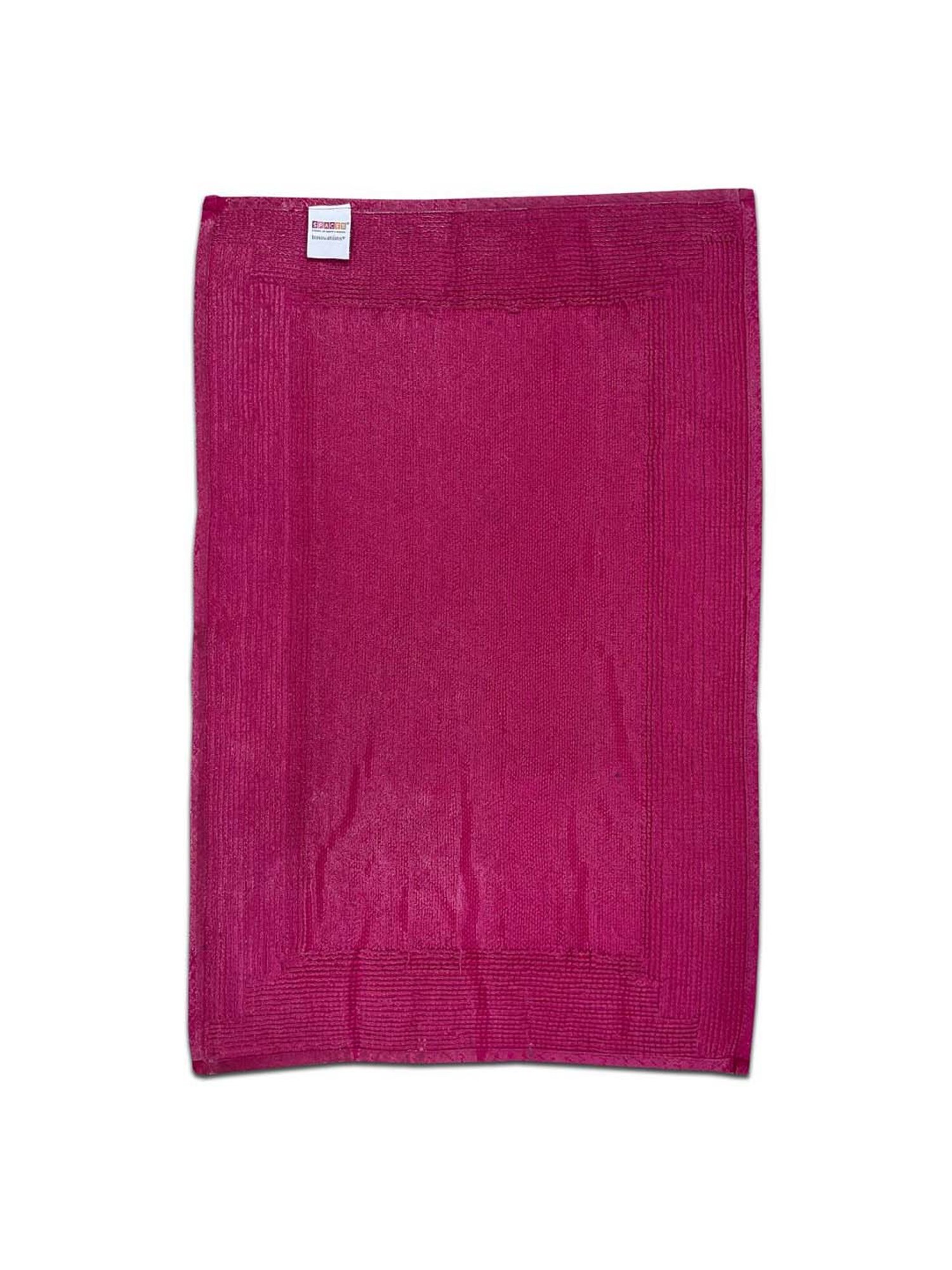 SPACES Dark Violet Cotton Hygro Large Foot Mat