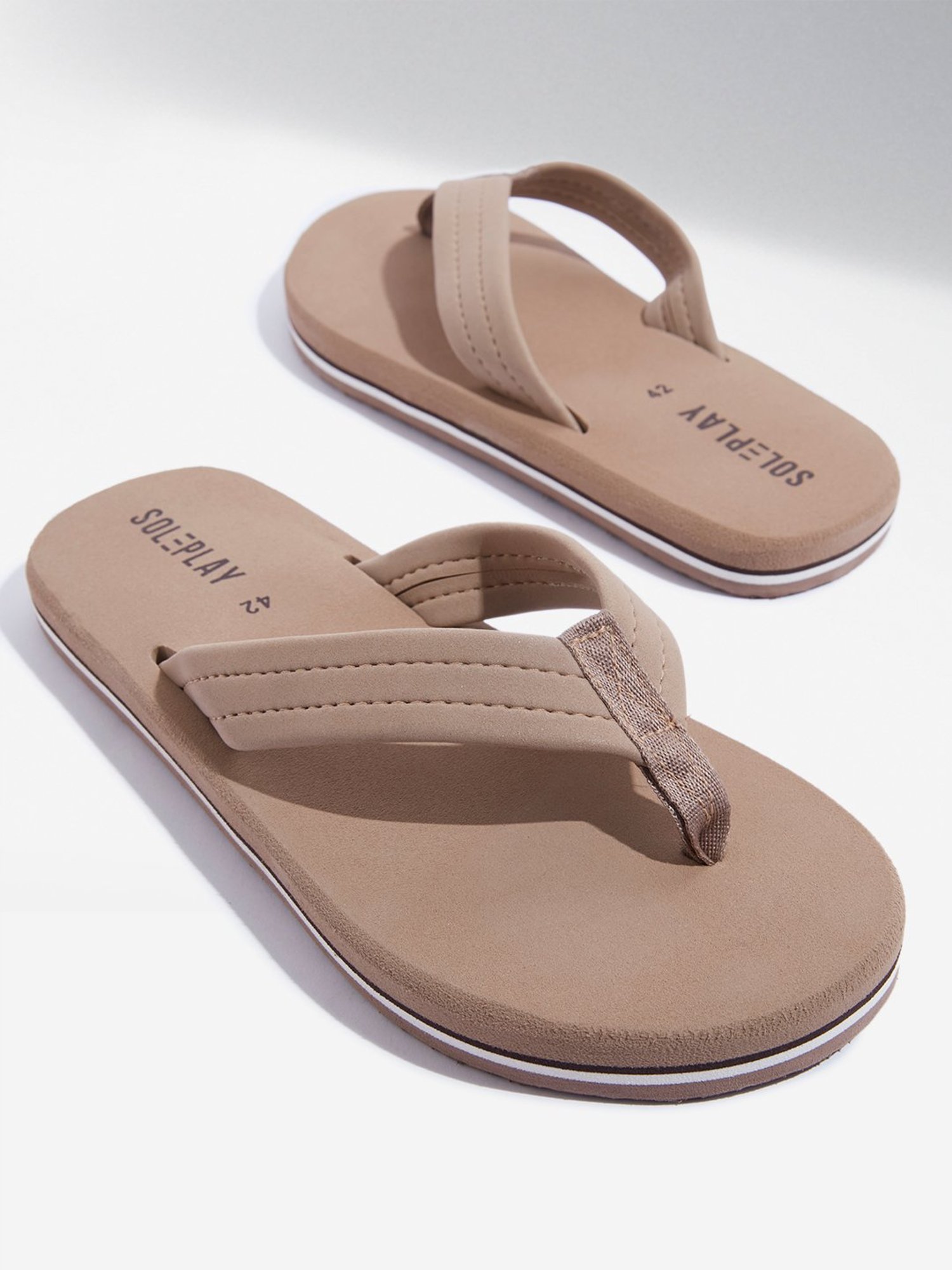 SOLEPLAY by Westside Beige Comfort Flip-Flop
