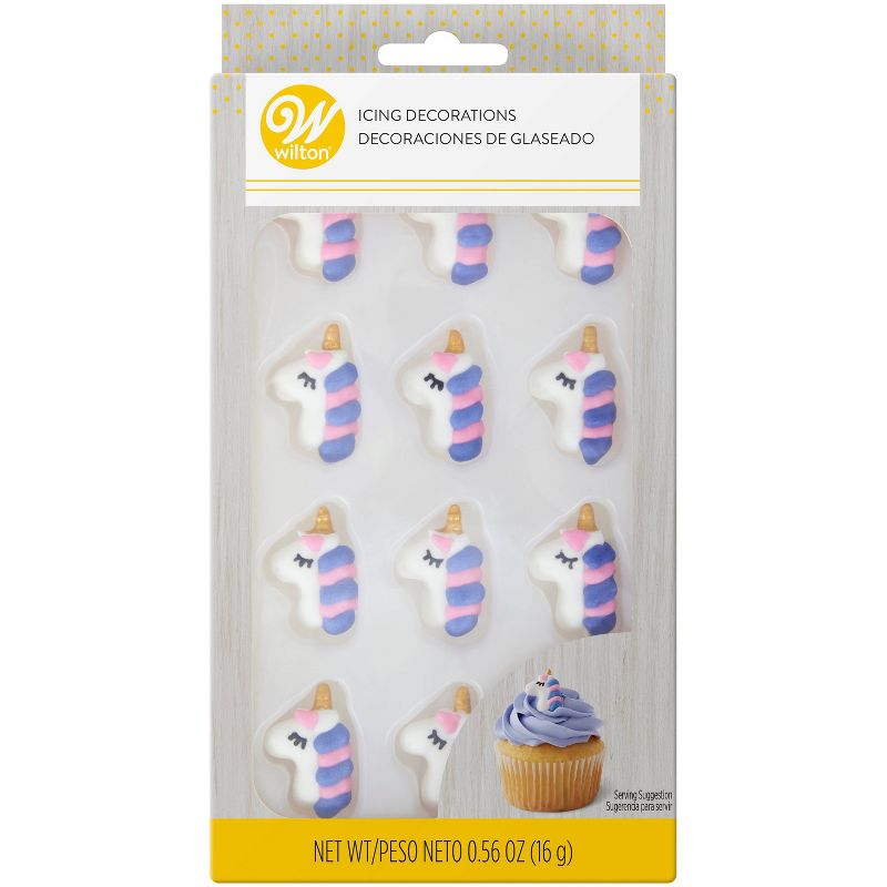 Wilton Unicorn Cupcake Decoration Kit - 0.56oz/12ct