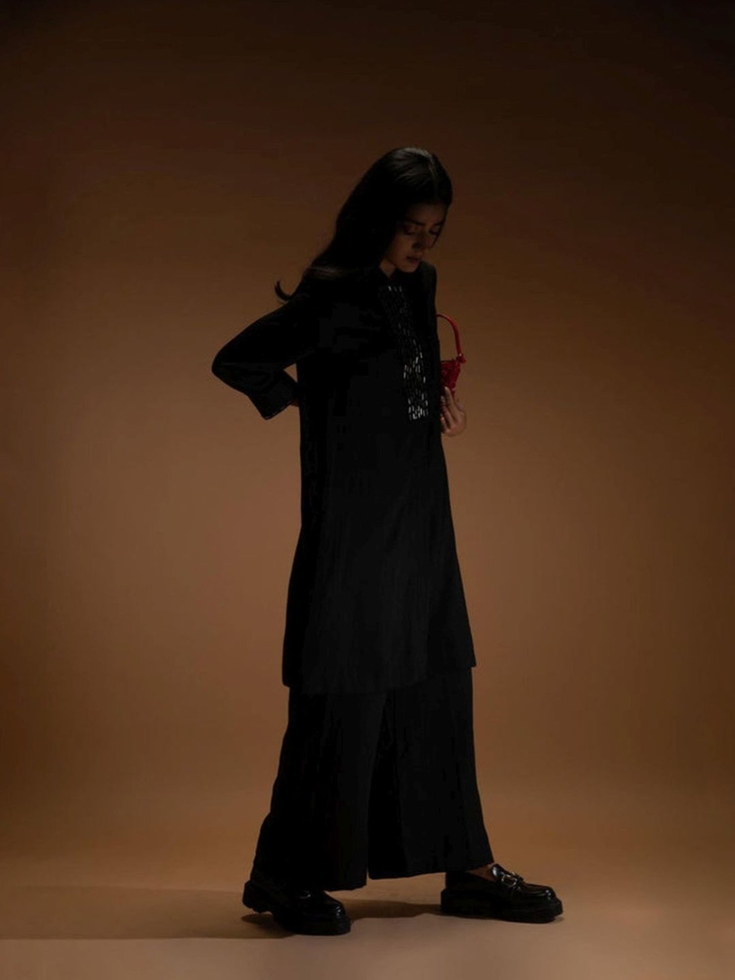 KENDALL + KYLIE Black Mid Rise Pants