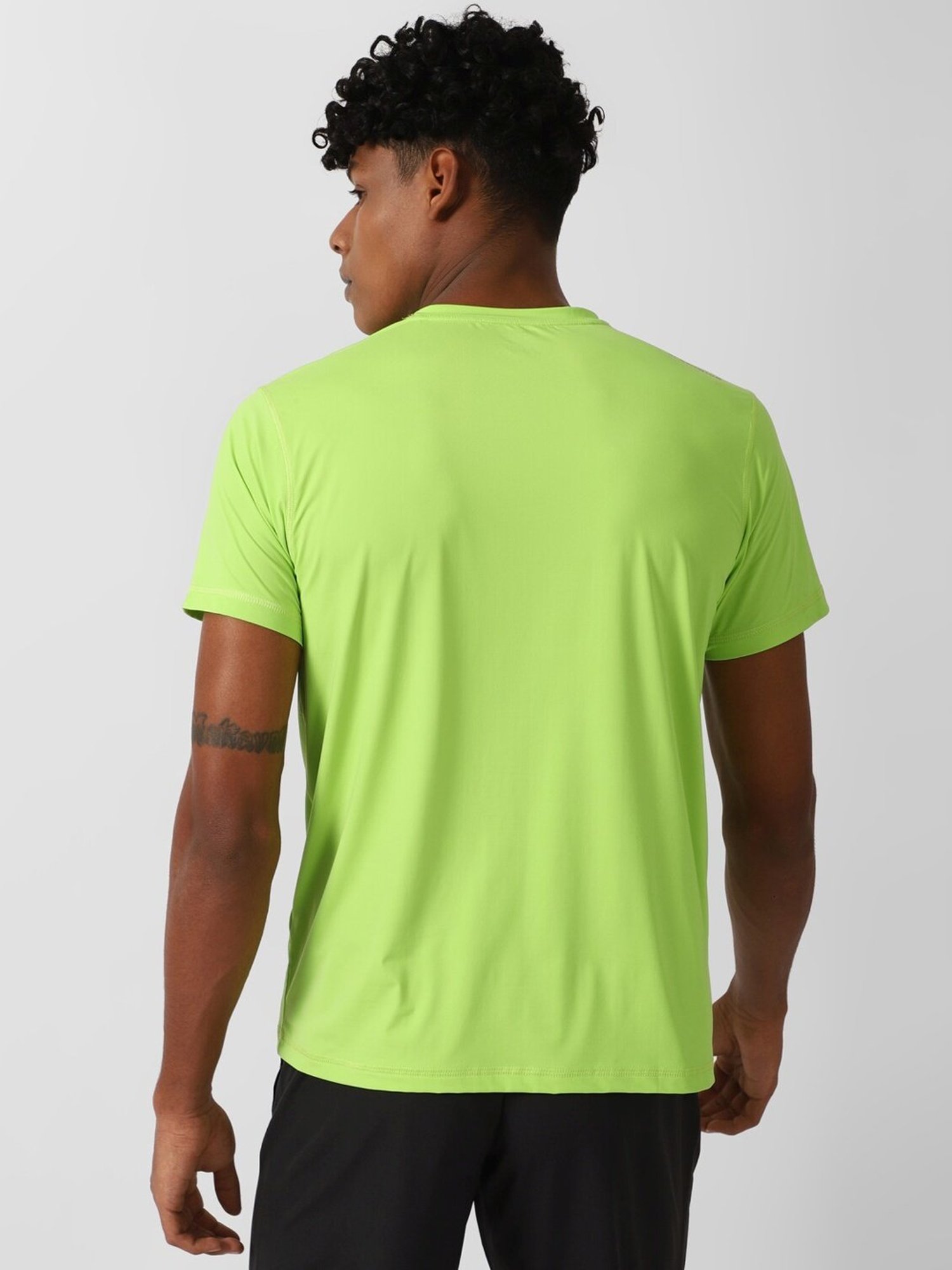 Reebok Green Slim Fit Sports T-Shirt