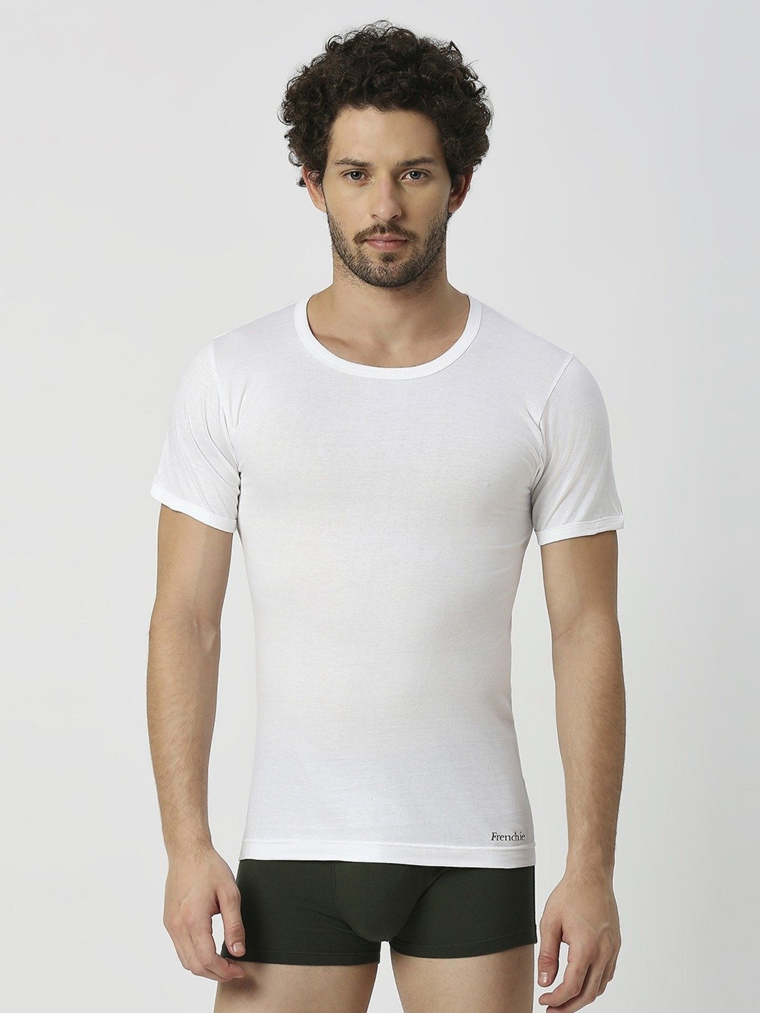 Cantabil Navy Blue Cotton Regular Fit Vest