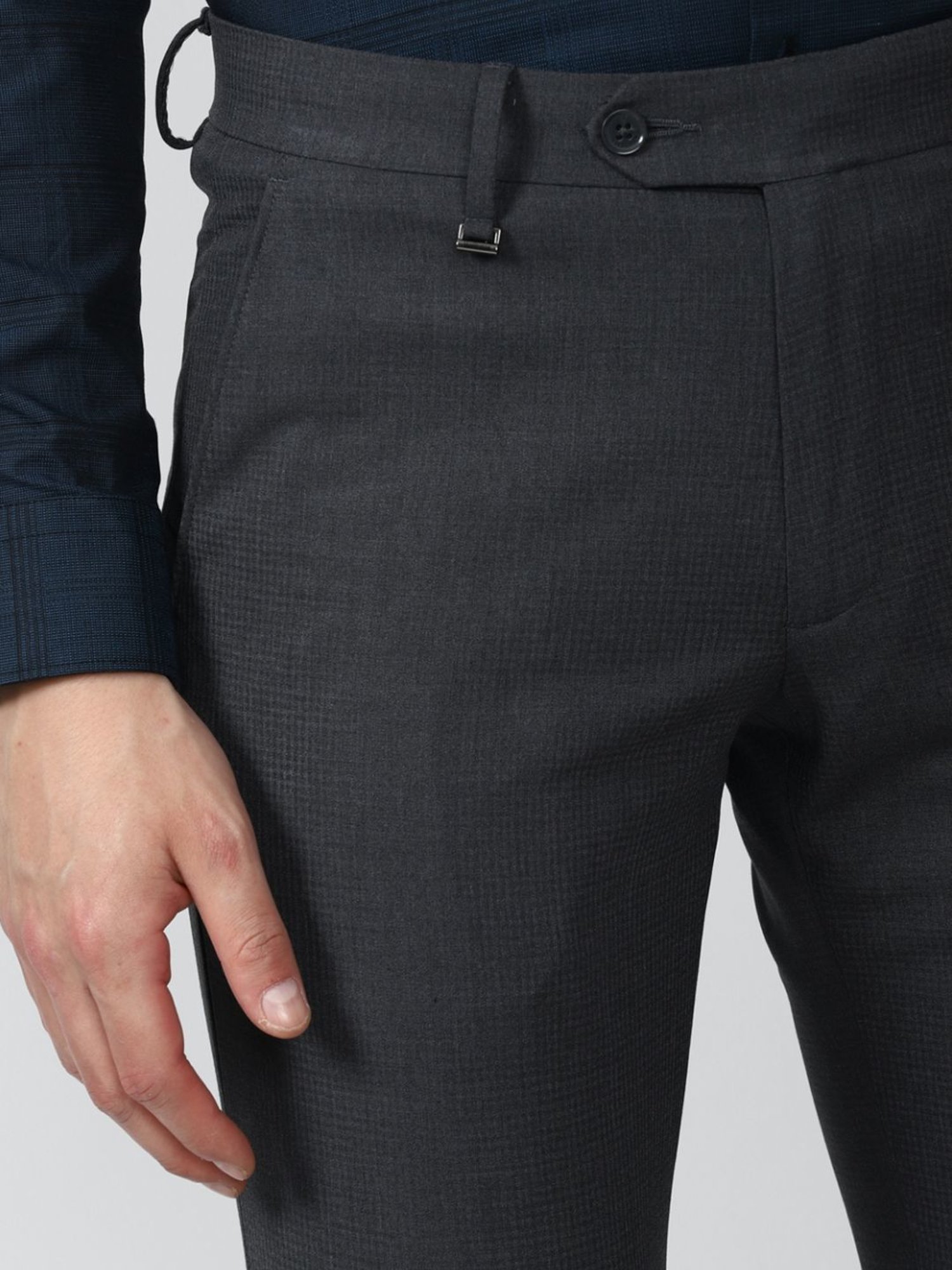 Van Heusen Grey Slim Fit Trousers