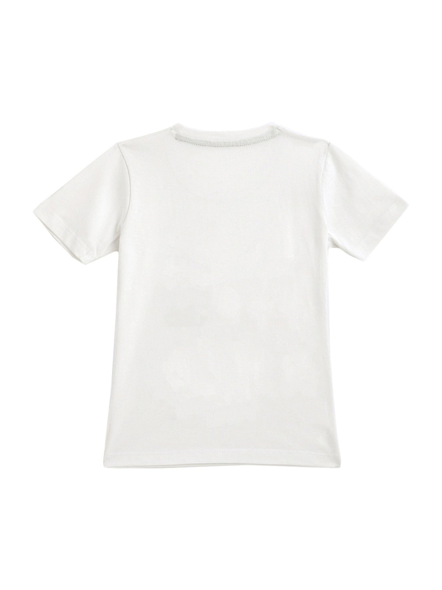 Kids Craft White Cotton Printed T-Shirt & Shorts