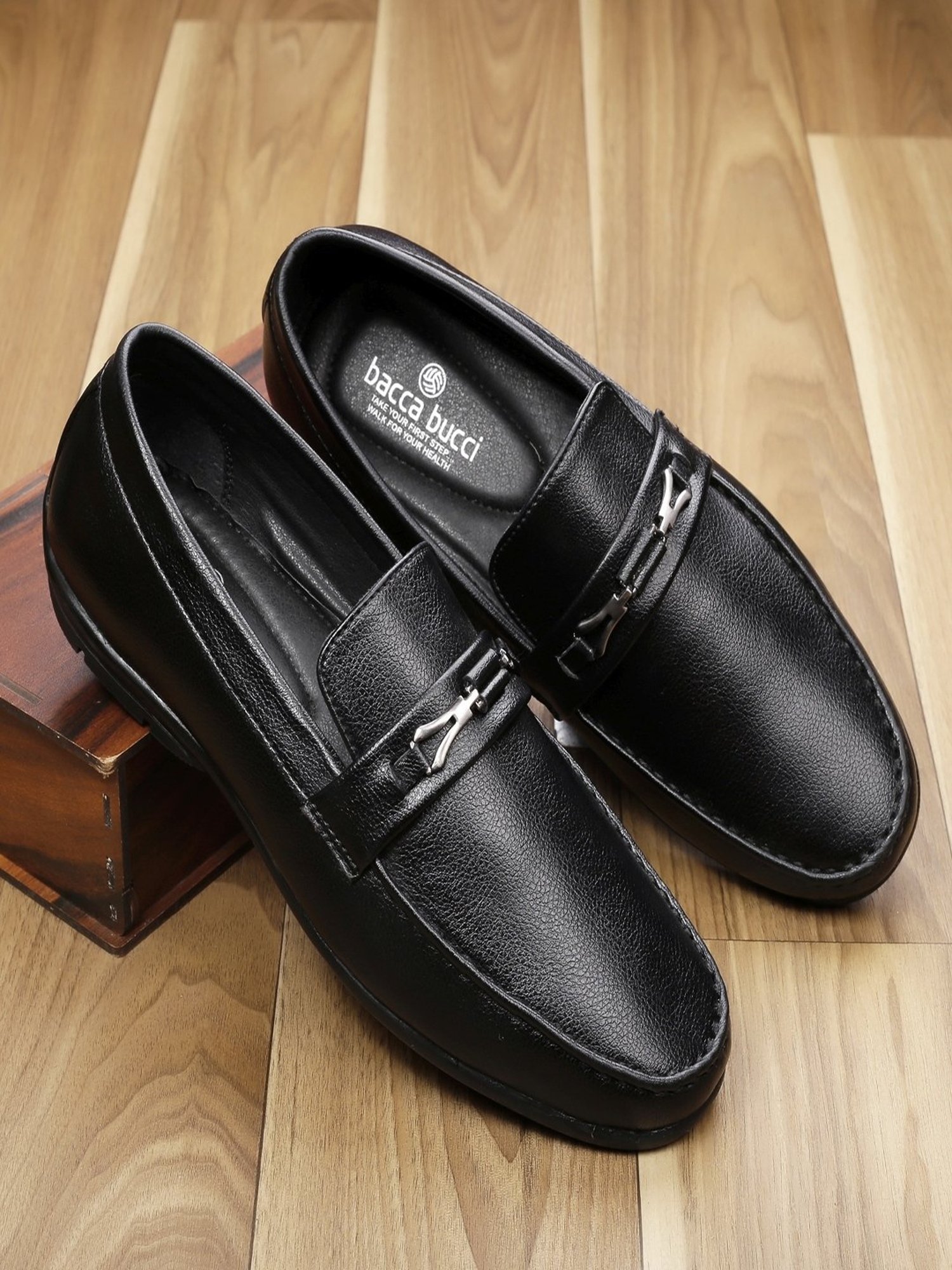 Bacca Bucci Men's LUNA Black Formal Loafers