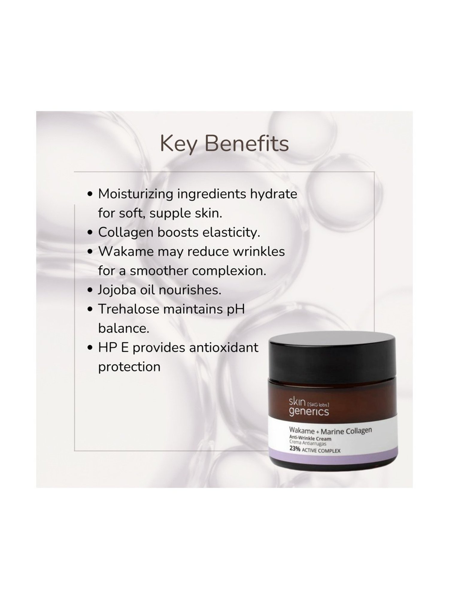 Skin Generics Wakame + Marine Collagen Anti-Wrinkle Cream - 50 ml