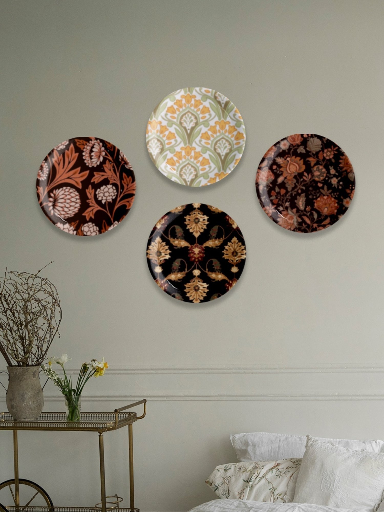 Nestroots Contemporary Heritage Multicolor Porcelain Wall Plate
