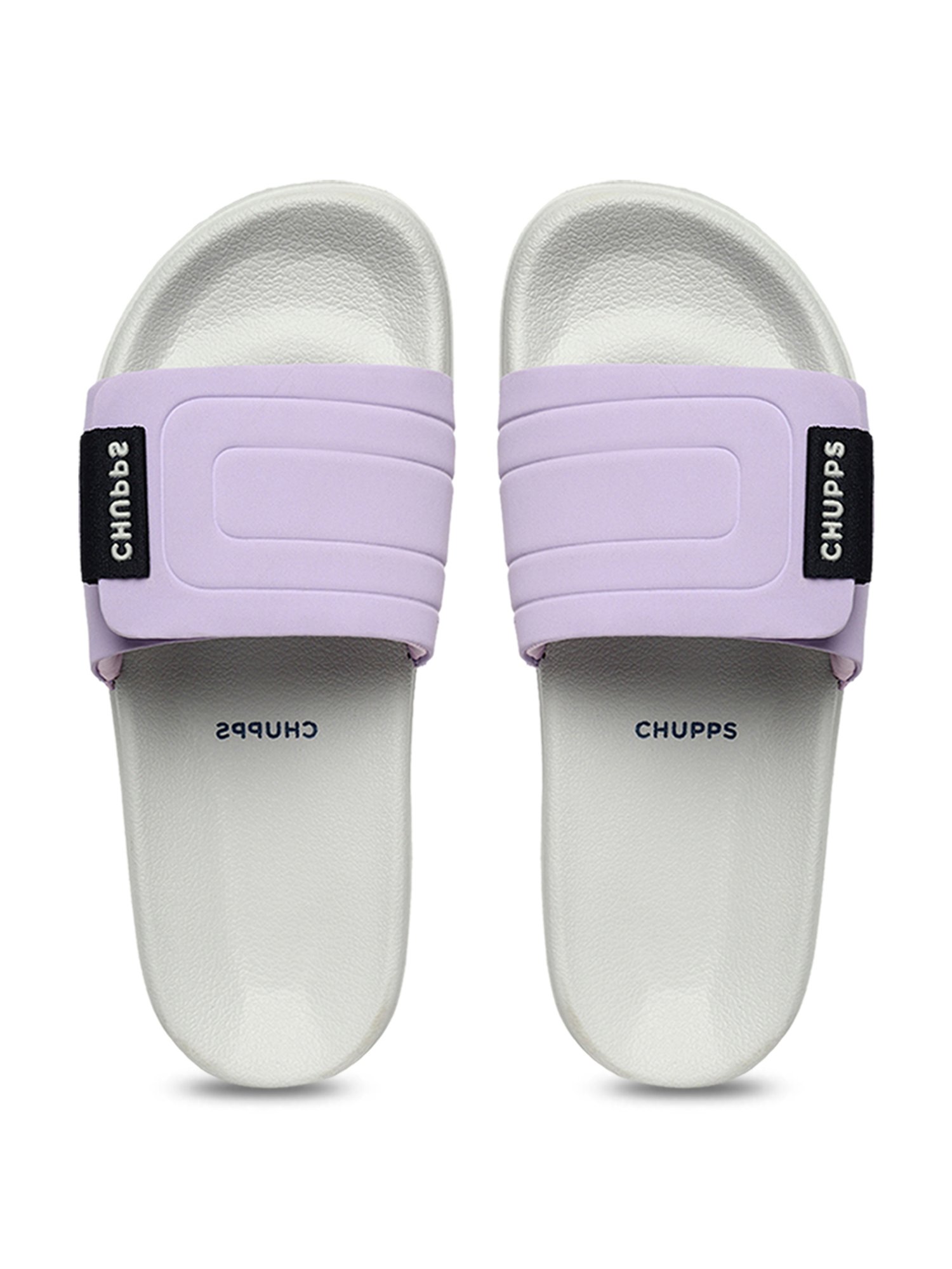 Chupps Women's Quilt Bloom ErgoX Plus Purple Slides