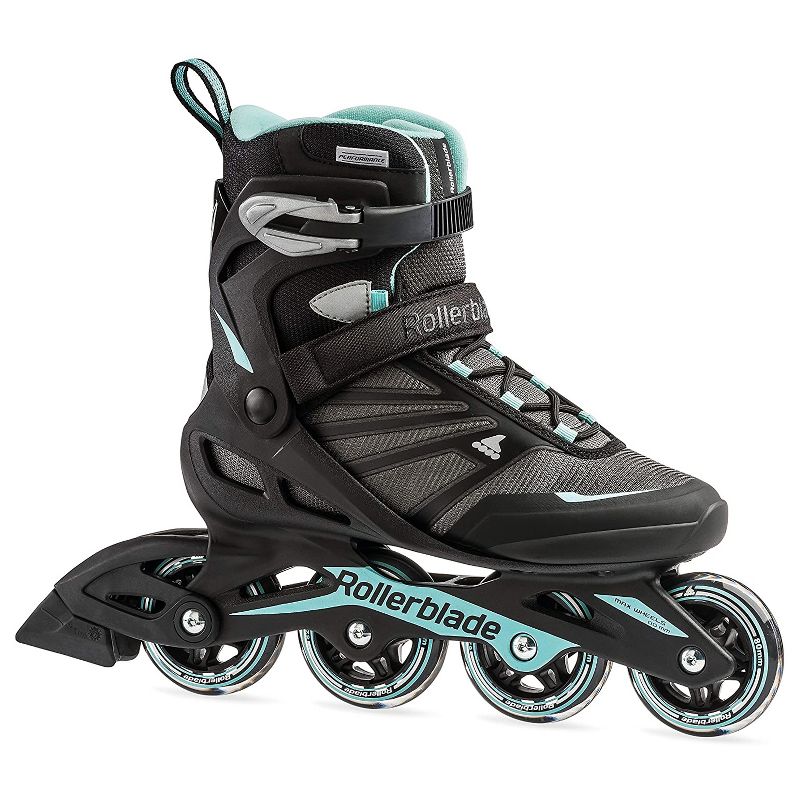 Rollerblade 07958700821-7 Zetrablade Women's Adult Fitness Inline Skate Size 7, Black and Light Blue
