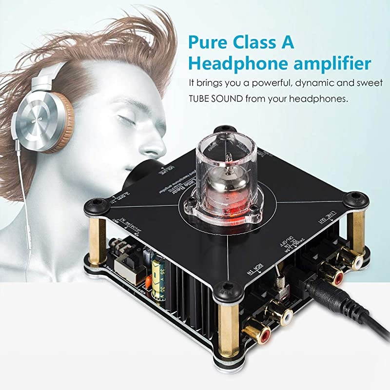 Little Bear P10 HiFi MOSFET Class A 12AU7 Tube Multi-Hybrid Headphone Amplifier Stereo Audio Preamplifier Preamp