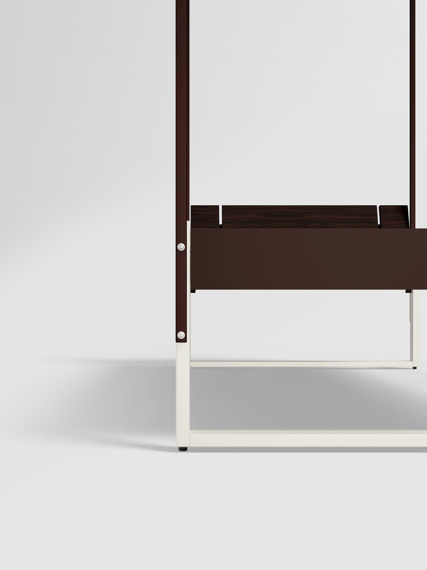 Nilkamal Riva Black Engineered Wood King Size Bed with Storage