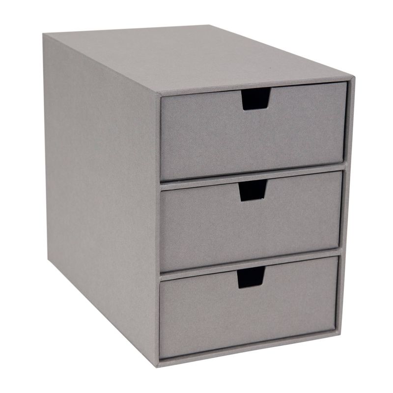 Ingrid 3-Drawer Supply Chest Gray - Bigso Box of Sweden