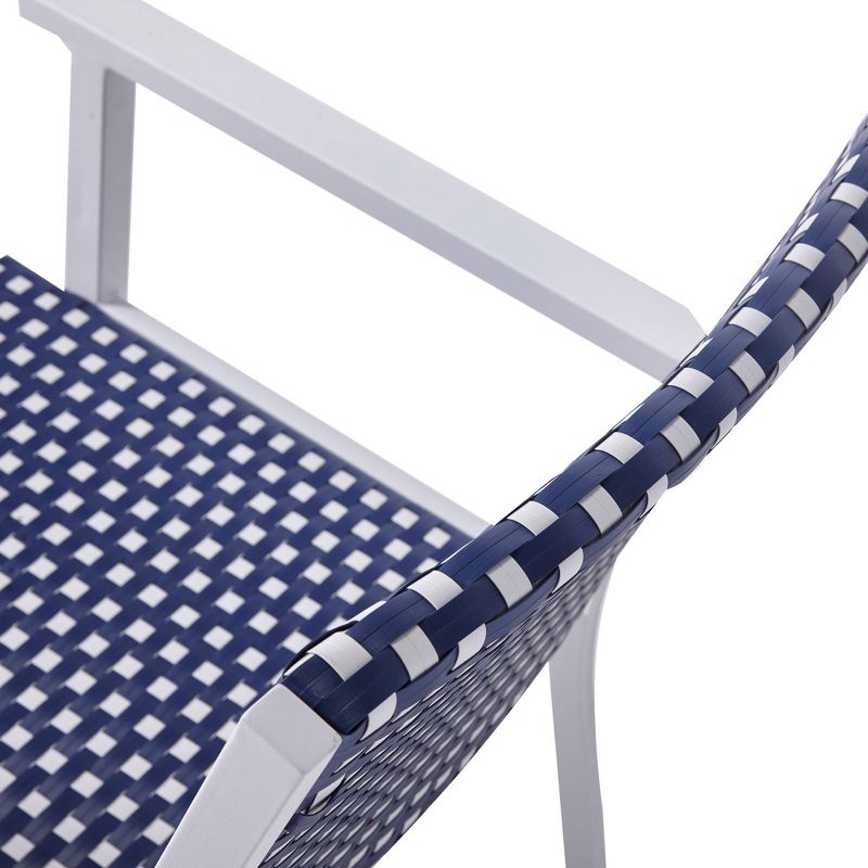 Peaktop 4pc Wicker Patio Conversation Set - Coastal - Teamson