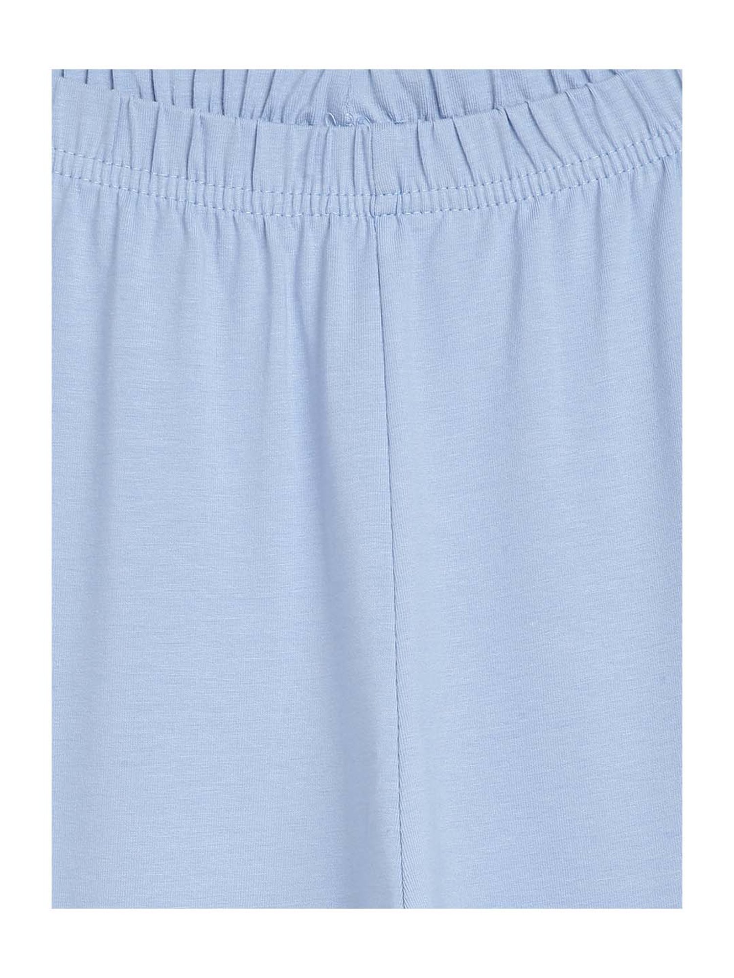 Elle Girls Blue Cotton Printed Leggings