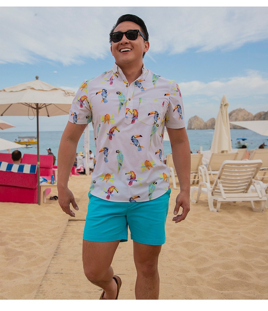 Chubbies The Dude Where's Macaw Short-Sleeve Stretch Shirt