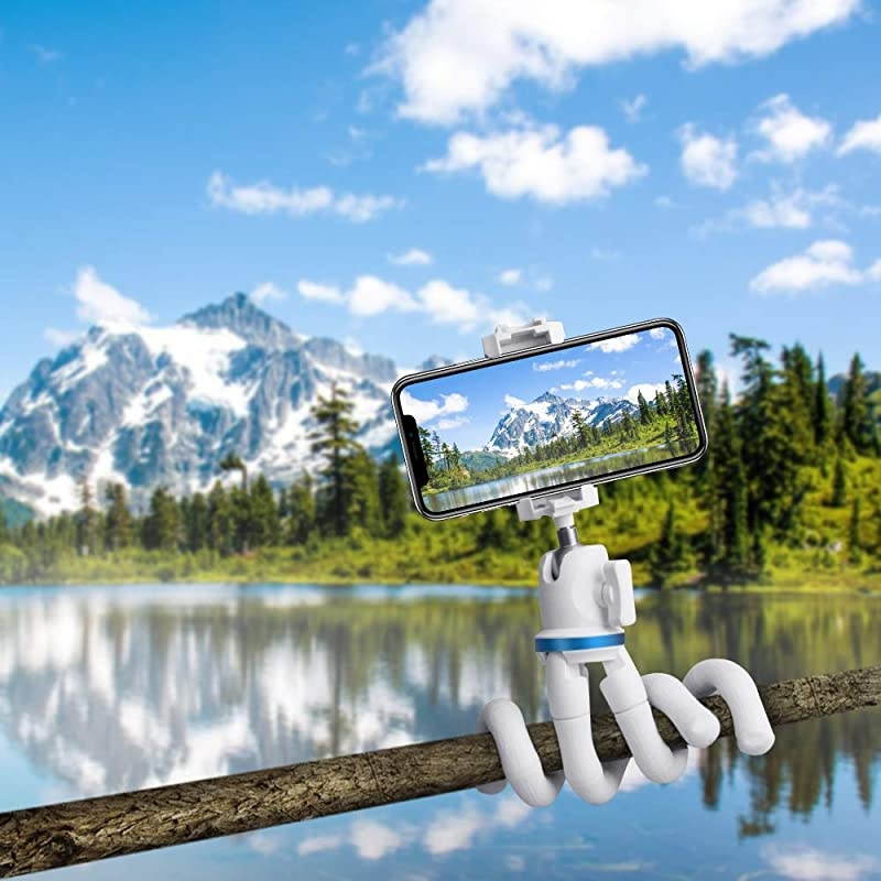 Phone Tripod,  12 Inch Flexible Cell Phone Tripod Stand Holder with Wireless Remote Shutter & Universal Phone Mount, Compatible with Smartphone/DSLR/GoPro Camera