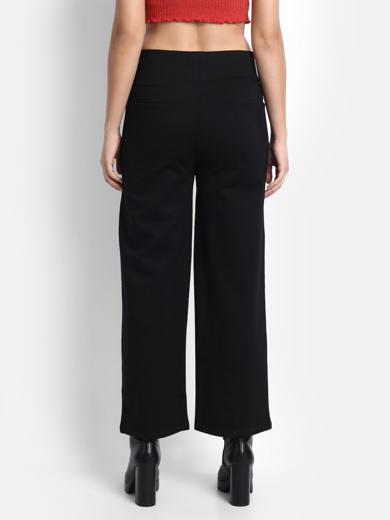 Broadstar Black High Rise Trousers