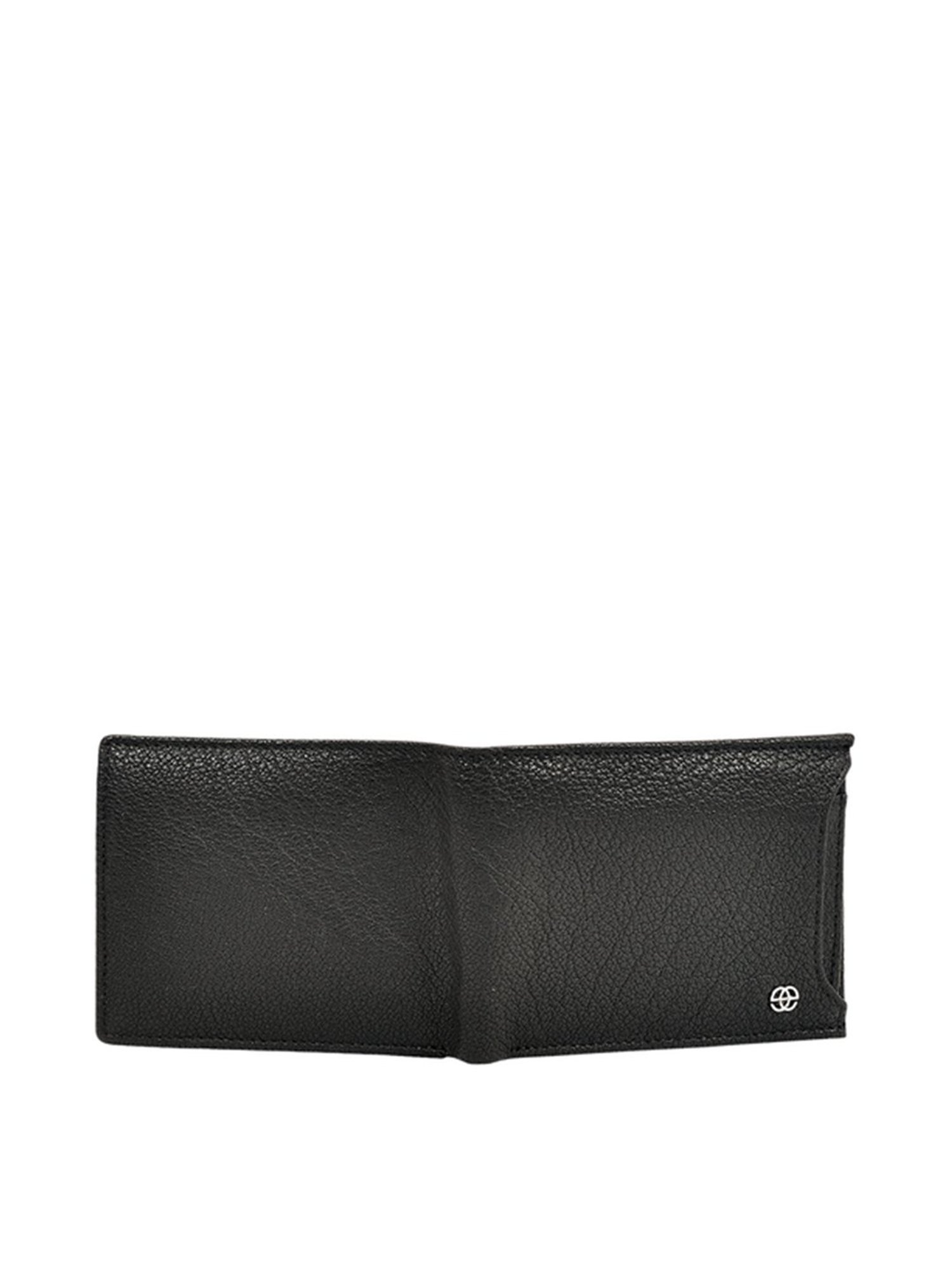 Eske Wyatt Black Casual Leather Bi-Fold Wallet for Men