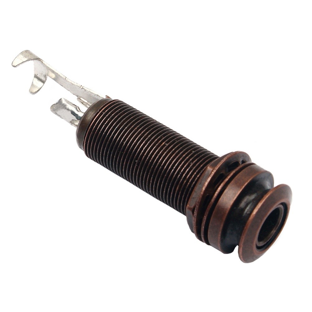 Guitar Bass End Pin Output Jack Mono or Stereo Applications Chrome