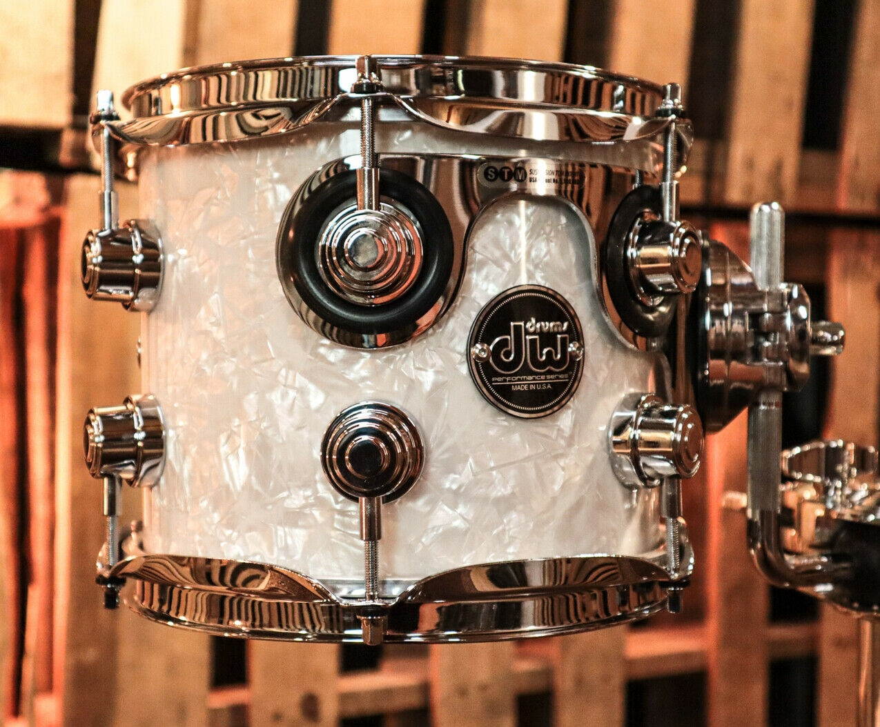 DW Performance White Marine Pearl Rack Tom - 7x8