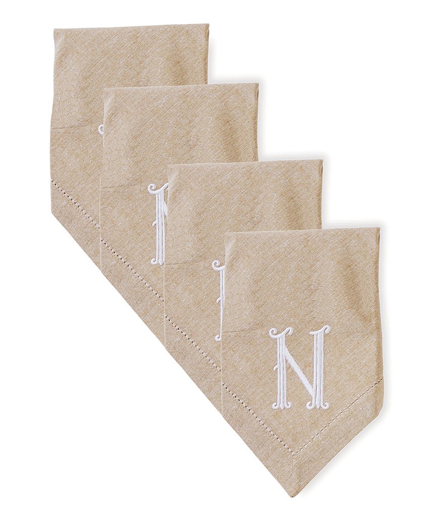 Mud Pie Initial Napkin Set