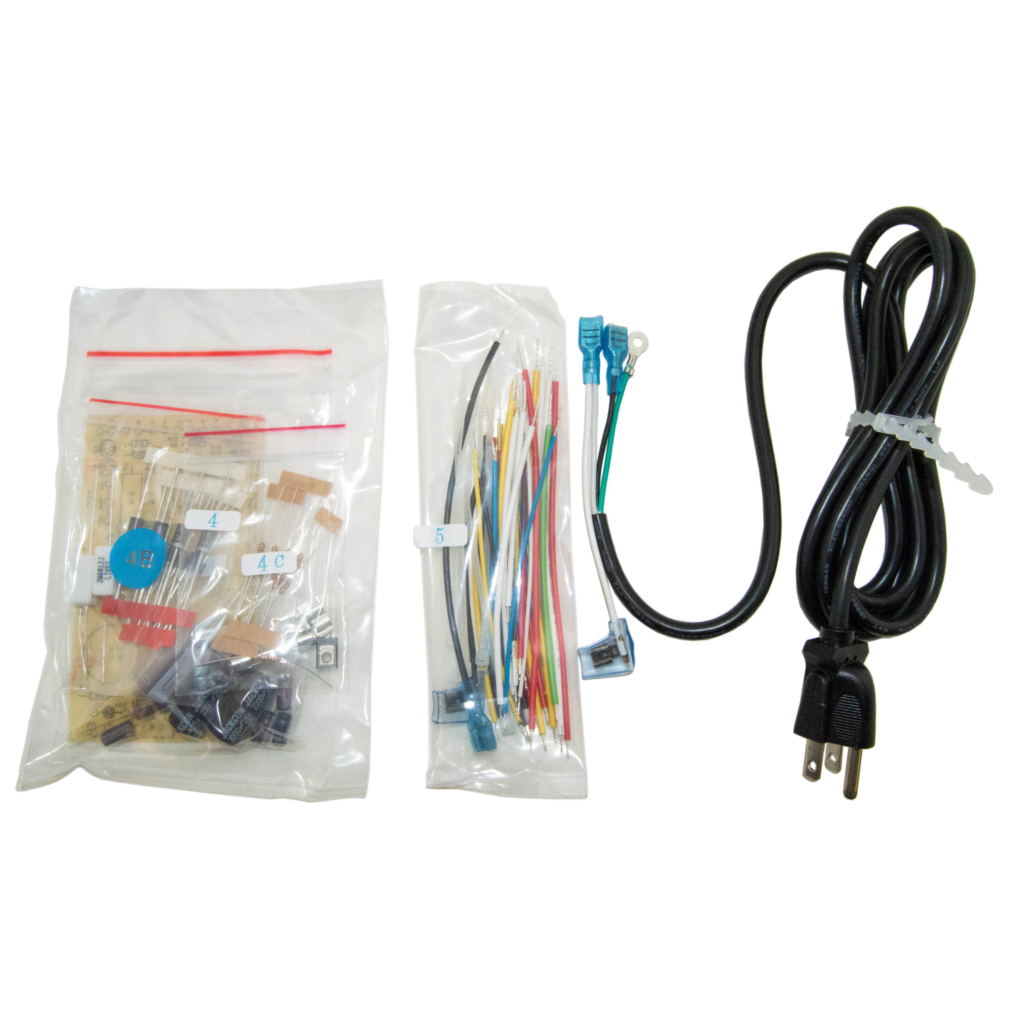 DC Power Supply Triple Output (One Fixed, Two Continuous) Kit with 30V AC Output (Assembly Required)