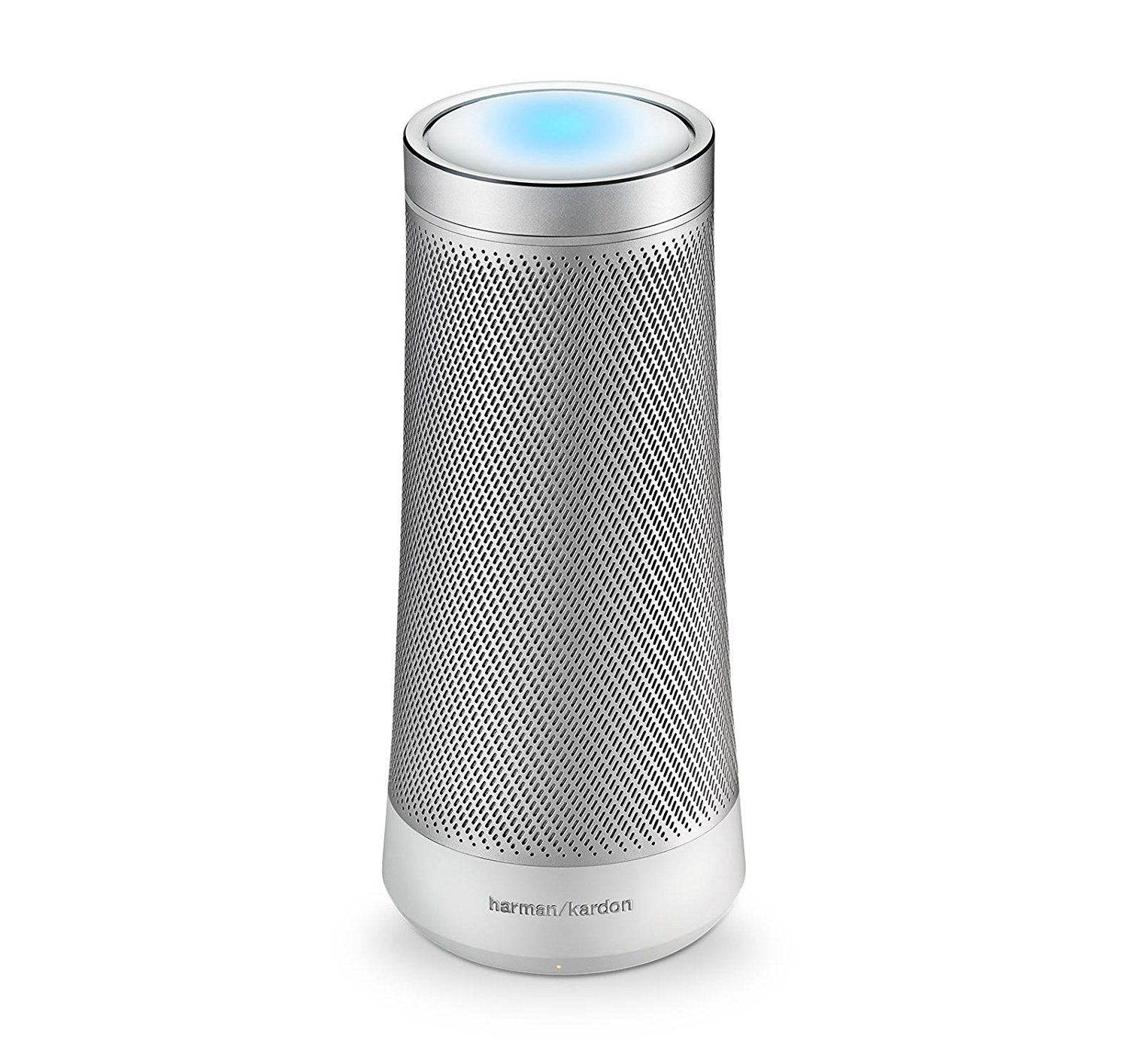 Harman Kardon INVOKE Voice-Activated Speaker with Cortana HKINVOKESILAM (Silver)