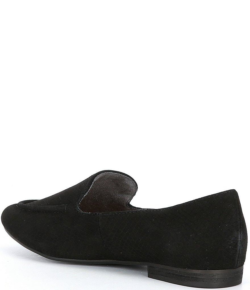 Me Too Aterra Suede Snake Print Loafers