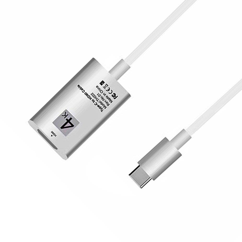 0.2M Type-C Male to HDMI Female Video Audio Cables Support 4K For DVD Laptop