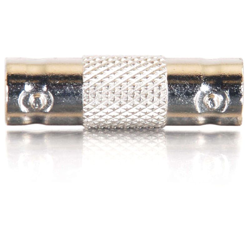C2G BNC F/F Inline Adapter - 1 x BNC Female - 1 x BNC Female - Silver
