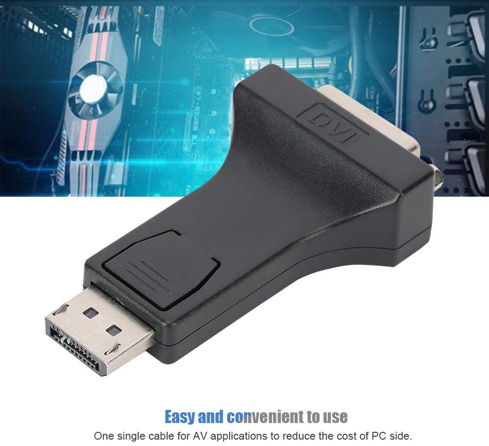 DP Display Port Male to DVI Female Adapter,1080P DP Display Port Male to DVI Female Converter Adapter for Laptop Notebook Computer, Plug and Play, Durable