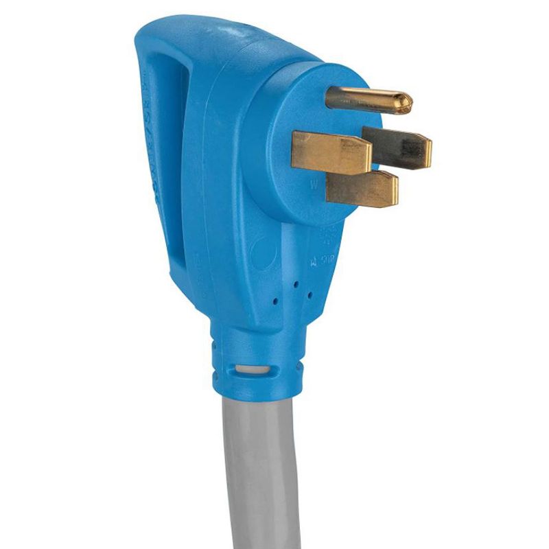 Camco 55445 Heavy Duty 50 Amp Outdoor Flexible Power Extension Cord with PowerGrip Handles for Electric Vehicles and RVs, 50 Foot