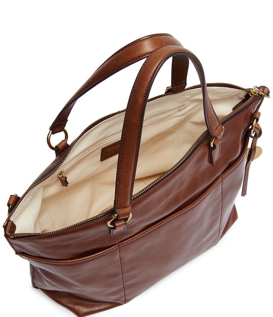 Margot Antique Leather Top Zip Satchel Bag