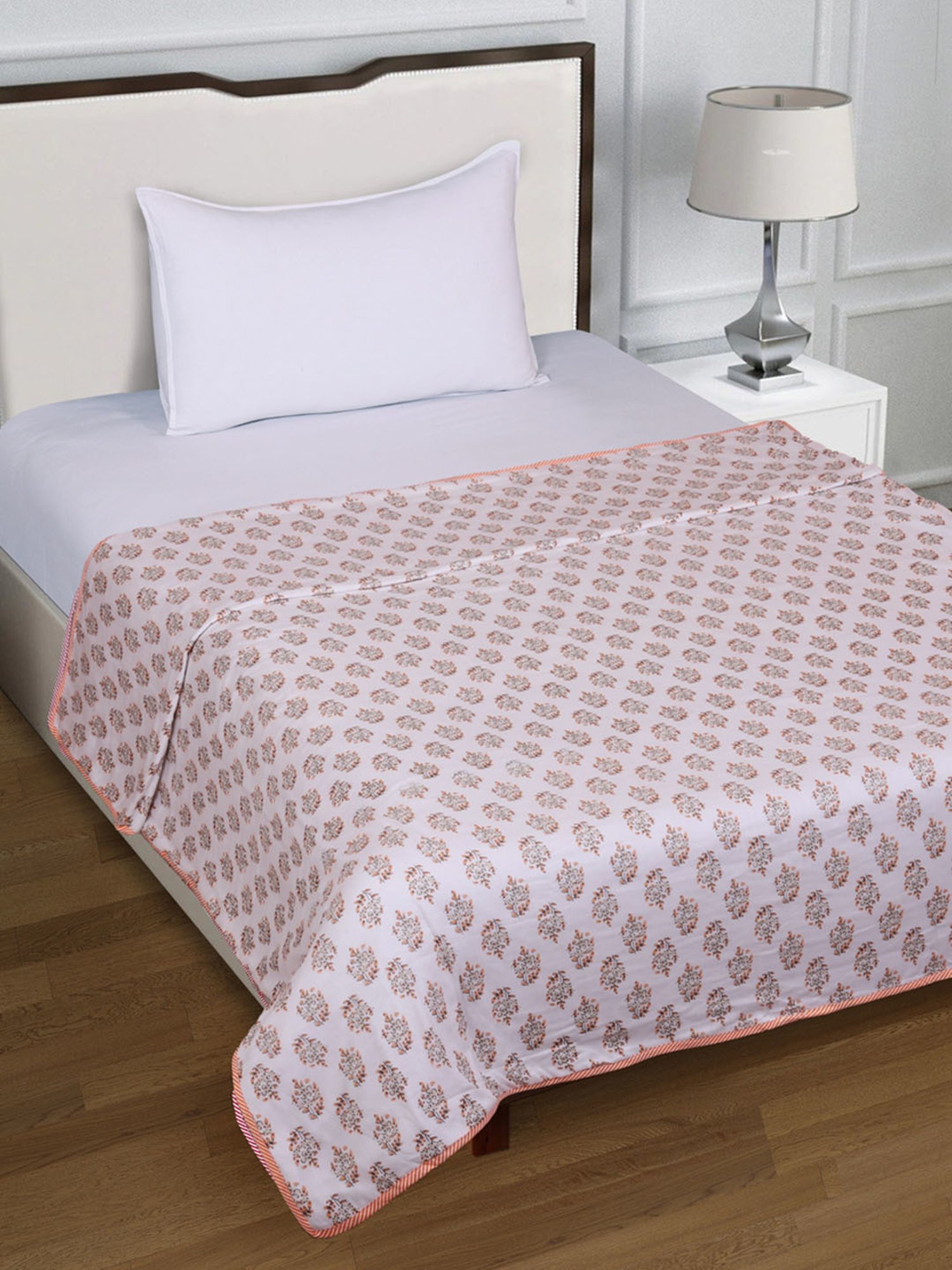 Romee Multi Cotton Floral Blankets Quilts and Dohars