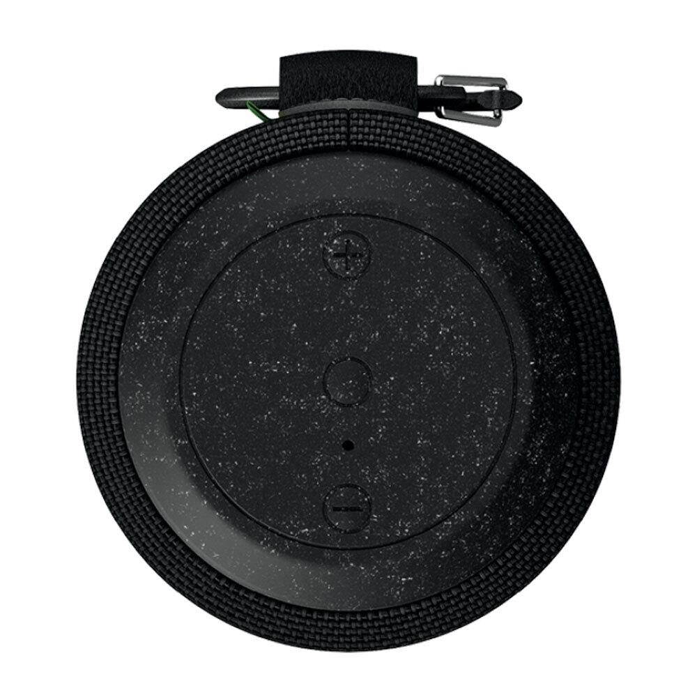 house of marley, no bounds sport, outdoor speaker | 12hour battery life, water & dustproof ip67 | buoyant, quick charge, wireless dual speaker pairing, auxin, carabiner clip for travel | black